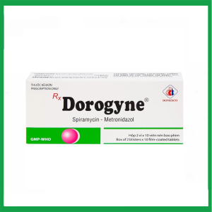 Thuốc Dorogyne Domesco điều trị các bệnh nhiễm khuẩn răng miệng cấp và mạn tính ( Hộp 2 vỉ x 10 viên)