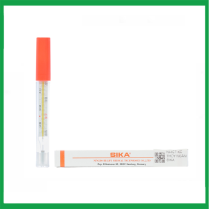 Nhiệt kế thủy ngân Sika đo thân nhiệt có vạch chia độ rõ nét (12 Cái)