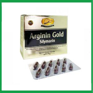 Viên uống Arginin Gold Silymarin Hỗ trợ tăng cường chức năng gan