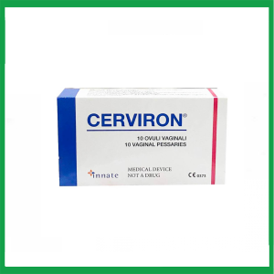 Viên đặt phụ khoa Cerviron Innate điều trị các bệnh lý âm đạo, viêm cổ tử cung ( Hộp 10 viên)