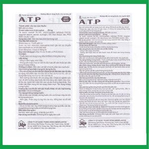 Nhà Thuốc Thanh Vinh - Thuốc A.T.P 20mg Mediplantex điều trị suy tim, hoạt động cơ kém, bệnh lý dạ dày ( Hộp 10 vỉ x 10 viên) 2 Nhà Thuốc Thanh Vinh - Smart pharma 2025 03 07T113415.388