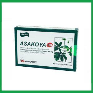 Thuốc Asakoya 100mg Mediplantex giảm đau, làm dịu thần kinh ( Hộp 3 vỉ x 10 viên)