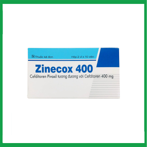 Thuốc Zinecox 400 Maxim điều trị viêm amidan, viêm họng cấp (2 vỉ x 10 viên)