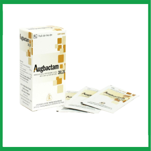 Thuốc kháng sinh Augbactam 281,25mg điều trị nhiễm khuẩn hộp 12 gói