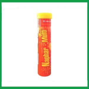 Viên sủi Naphar-Multi Plus Nam Hà bổ sung vitamin, tăng đề kháng (20 viên)