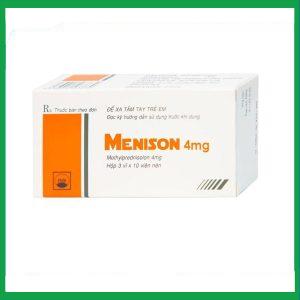 Thuốc Menison 4mg Pymepharco điều trị rối loạn nội tiết, viêm khớp, bệnh collagen (3 vỉ x 10 viên)
