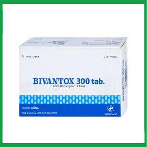 Thuốc uống Bivantox 300 Pharbaco hỗ trợ điều trị rối loạn cảm giác ở những bệnh nhân đái tháo đường (3 vỉ x 10 viên)