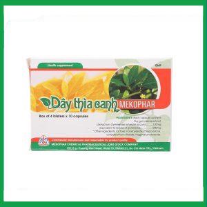 Dây thìa canh Mekophar hỗ trợ giảm đường huyết, giảm nguy cơ biến chứng hộp 4 vỉ x 10 viên