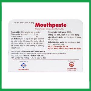 Nhà Thuốc Thanh Vinh - Gel bôi niêm mạc miệng Mouthpaste Medipharco giảm viêm, tổn thương ( Tuýp 5g) 2 Nhà Thuốc Thanh Vinh - Smart pharma 67 2