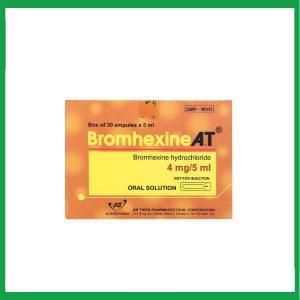 Nhà Thuốc Thanh Vinh - Dung dịch uống Bromhexine AT 4mg/5ml loãng đờm trong nhiễm khuẩn đường hô hấp (30 ống x 5ml) 2 Nhà Thuốc Thanh Vinh - Smart pharma 67 3