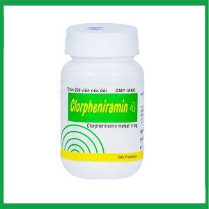Nhà Thuốc Thanh Vinh - Thuốc Clorpheniramin 4 DHG điều trị viêm mũi dị ứng, chảy nước mũi ( Hộp 1 lọ 200 viên) 2 Nhà Thuốc Thanh Vinh - Smart pharma 70 2