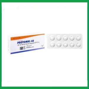 Thuốc Protomac-40 trị trào ngược dạ dày, thực quản (3 vỉ x 10 viên)