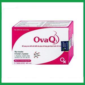 Viên uống OvaQ1 hỗ trợ bổ sung Myo Inositol, Acid folic và các chất cần thiết cho phụ nữ trước khi mang thai (3 vỉ x 10 viên)