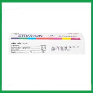 Nhà Thuốc Thanh Vinh - Kem bôi da Srinron 10g Mipharmco điều trị các bệnh về da do nhiễm khuẩn hoặc nấm, bệnh da hỗn hợp 1 Nhà Thuốc Thanh Vinh - Srinron 10g 1