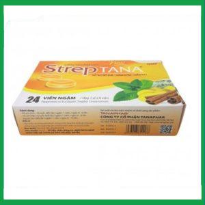 Nhà Thuốc Thanh Vinh - Viên ngậm StrepTana - Giảm ho, đau rát họng ( Hộp 3 vỉ x 8 viên) 1 Nhà Thuốc Thanh Vinh - StrepTana 2