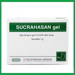 Hỗn dịch uống Sucrahasan Gel điều trị loét dạ dày, tá tràng (30 gói x 5ml)