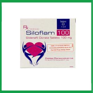 Thuốc Siloflam 100 Flamingo điều trị rối loạn cương dương (1 vỉ x 4 viên)