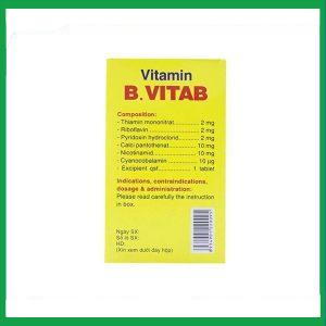 Nhà Thuốc Thanh Vinh - Thuốc Vitamin B.Vitab B12 Danapha phòng và điều trị tình trạng thiếu Calci và Vitamin B (100 viên) 4 Nhà Thuốc Thanh Vinh - Thiet ke chua co ten 13 1