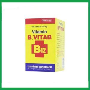 Nhà Thuốc Thanh Vinh - Thuốc Vitamin B.Vitab B12 Danapha phòng và điều trị tình trạng thiếu Calci và Vitamin B (100 viên) 3 Nhà Thuốc Thanh Vinh - Thiet ke chua co ten 14