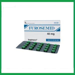Thuốc Furosemid 40mg Traphaco điều trị phù, tăng huyết áp nhẹ (2 vỉ x 20 viên)