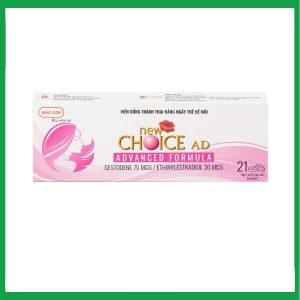 Thuốc tránh thai hàng ngày New Choice AD Advanced Formula Nam Hà (1 vỉ x 21 viên)