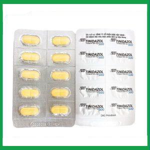 Nhà Thuốc Thanh Vinh - Thuốc Tinidazol 500 dự phòng nhiễm khuẩn sau phẫu thuật (10 vỉ x 10 viên) 1 Nhà Thuốc Thanh Vinh - Tinidazol 500mg 2 1