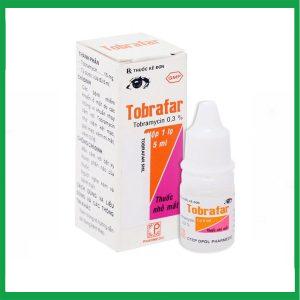 Dung dịch nhỏ mắt Tobrafar 0.3% trị nhiễm khuẩn mắt lọ 5ml