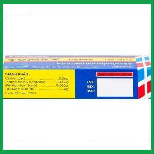 Nhà Thuốc Thanh Vinh - Kem bôi da Tomax Genta điều trị bệnh da dị ứng (6g) 4 Nhà Thuốc Thanh Vinh - Tomax Genta 2