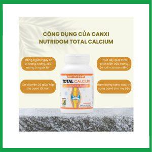 Nhà Thuốc Thanh Vinh - Nutridom Total Calcium, hỗ trợ giảm nguy cơ còi xương, loãng xương, bổ sung canxi 2 Nhà Thuốc Thanh Vinh - Total Calcium 1