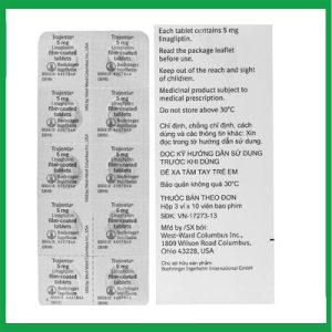 Nhà Thuốc Thanh Vinh - Thuốc Trajenta 5mg Boehringer kiểm soát đường huyết (3 vỉ x 10 viên) 3 Nhà Thuốc Thanh Vinh - Trajenta 5mg Boehringer 2