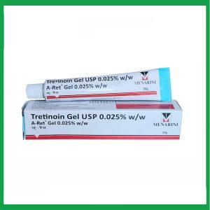 Tretinoin Gel USP 0.025% w/w Ấn Độ điều trị mụn ẩn, mụn trứng cá, lão hoá da