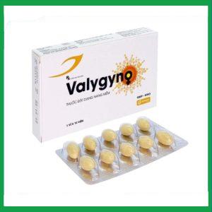 Viên đặt âm đạo Valygyno hỗ trợ điều trị các bệnh lý viêm nhiễm phụ khoa (1 vỉ x 10 viên)