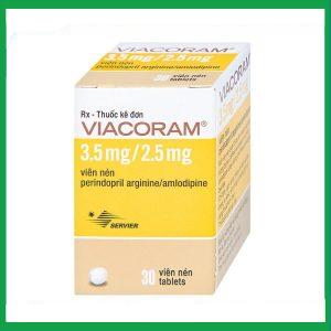 Thuốc Viacoram 3.5mg/2.5mg điều trị tăng huyết áp vô căn (30 viên)