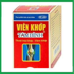 Nhà Thuốc Thanh Vinh - Viên khớp Tâm Bình hỗ trợ giảm các triệu chứng của thoái hóa khớp, viêm khớp 1 Nhà Thuốc Thanh Vinh - Vien khop Tam Binh2