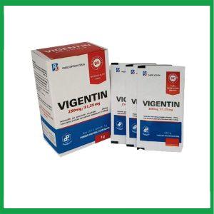 Bột pha uống Vigentin 250mg/31,25mg điều trị nhiễm khuẩn (hộp 12 gói)