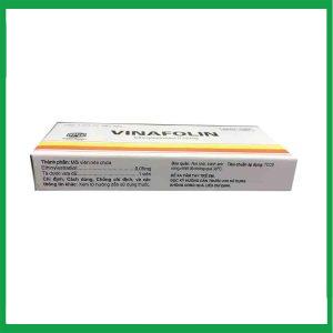 Nhà Thuốc Thanh Vinh - Thuốc Vinafolin Ba Đình điều trị thay thế hormon sinh dục nữ ở những người bệnh mãn kinh Hộp 10 viên · 1 Nhà Thuốc Thanh Vinh - Vinafolin 1