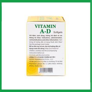 Nhà Thuốc Thanh Vinh - Thuốc Vitamin A-D Hataphar phòng và điều trị thiếu Vitamin A và D (100 viên) 1 Nhà Thuốc Thanh Vinh - Vitamin AD Ha tay 2