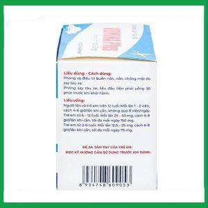 Nhà Thuốc Thanh Vinh - Thuốc Vomina Plus 50mg phòng và điều trị triệu chứng buồn nôn, chóng mặt khi say tàu xe (25 vỉ x 4 viên) 1 Nhà Thuốc Thanh Vinh - Vomina 2