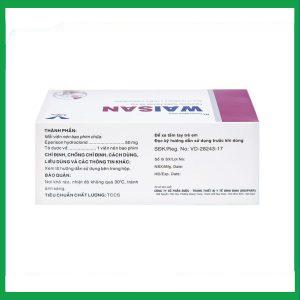 Nhà Thuốc Thanh Vinh - Thuốc Waisan 50mg Bidiphar cải thiện triệu chứng tăng trương lực cơ (10 vỉ x 10 viên) 3 Nhà Thuốc Thanh Vinh - Waisan1
