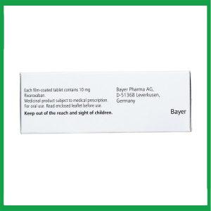 Nhà Thuốc Thanh Vinh - Thuốc Xarelto 10mg Bayer phòng ngừa thuyên tắc huyết khối tĩnh mạch (1 vỉ x 10 viên) 2 Nhà Thuốc Thanh Vinh - Xarelto 10mg2