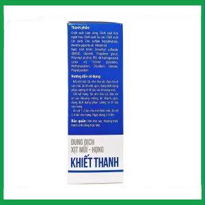 Nhà Thuốc Thanh Vinh - Xịt Mũi Họng Khiết Thanh - Làm sạch, loại bỏ bụi bẩn ( Lọ 30ml) 2 Nhà Thuốc Thanh Vinh - Xit mui hong Khiet Thanh 3