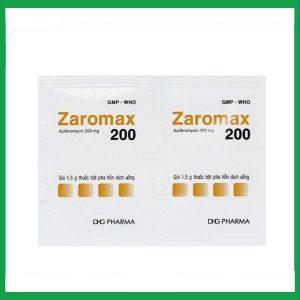 Nhà Thuốc Thanh Vinh - Bột pha hỗn dịch uống Zaromax 200 điều trị viêm phế quản, viêm phổi (24 gói) 2 Nhà Thuốc Thanh Vinh - Zaromax 3