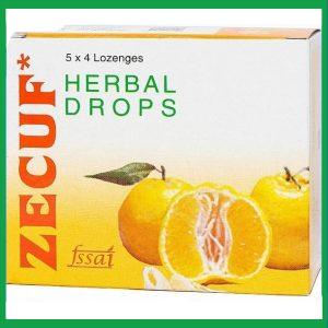 Nhà Thuốc Thanh Vinh - Viên ngậm Zecuf Herbal Drops vị cam giúp ấm họng, nhuận phế 2 Nhà Thuốc Thanh Vinh - Zecuf1