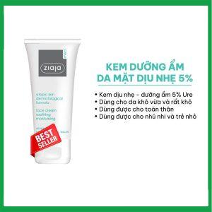 Nhà Thuốc Thanh Vinh - Kem dưỡng da mặt Ziaja Med Atopic Skin Dermatological Formula Face Cream giúp dưỡng ẩm và làm mềm da, giảm khô da (50ml) 1 Nhà Thuốc Thanh Vinh - Ziaja Atopic Skin 1