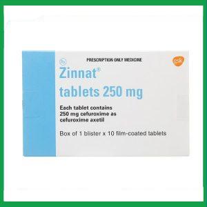 Thuốc Zinnat 250mg GSK điều trị nhiễm khuẩn (1 vỉ x 10 viên)