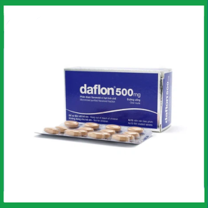 Thuốc Daflon 500mg điều trị các triệu chứng liên quan đến suy giảm tĩnh mạch bạch huyết và trĩ cấp (60 viên)