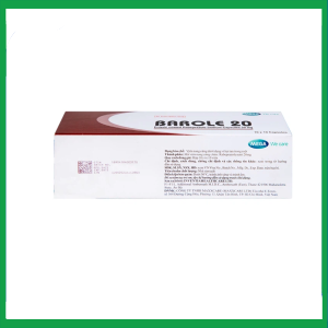 Nhà Thuốc Thanh Vinh - Thuốc Barole 20mg điều trị viêm loét do trào ngược dạ dày - thực quản (10 vỉ x 10 viên) 4 Nhà Thuốc Thanh Vinh - a6 3