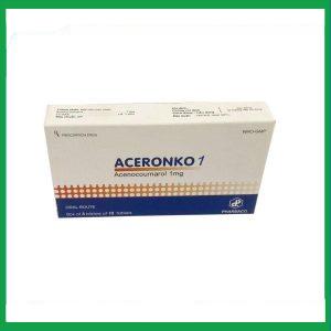 Nhà Thuốc Thanh Vinh - Thuốc Aceronko 1mg điều trị bệnh tim gây tắc mạch, nhồi máu cơ tim (3 vỉ x 10 viên) 1 Nhà Thuốc Thanh Vinh - ace 4