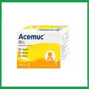 Thuốc cốm Acemuc Kids 100mg Sanofi  (30 gói x 0.5g)