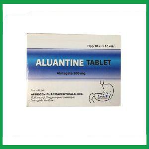 Thuốc Aluantine Tablet Aprogen điều trị viêm dạ dày, tăng tiết acid dạ dày (10 vỉ x 10 viên)